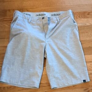 Adidas Men's Light Gray Athletic Shorts